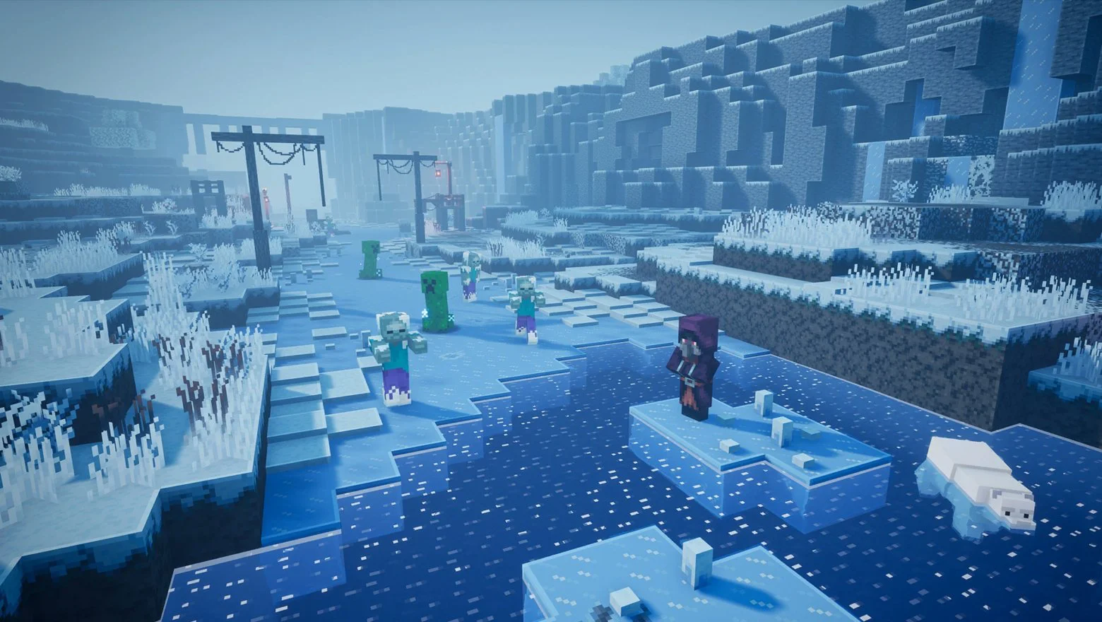 minecraft dungeons: creeping winter