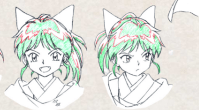 Imagen de Así es Moroha, la hija de InuYasha y Kagome en Hanyo no Yashahime