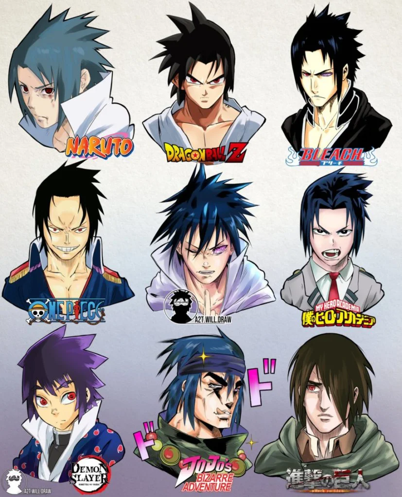 sasuke naruto one piece bleach 2