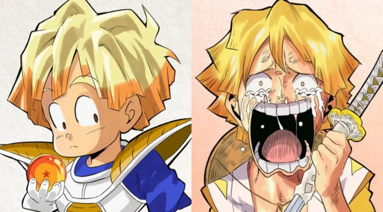 Imagen de Zenitsu (Kimetsu no Yaiba) en 8 animes: One Piece, Dragon Ball y más