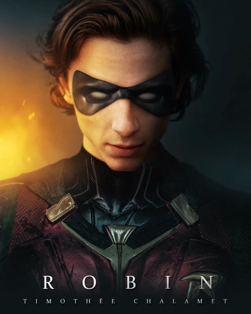 Así de espectacular luciría Timothée Chalamet como una nueva versión de  Robin