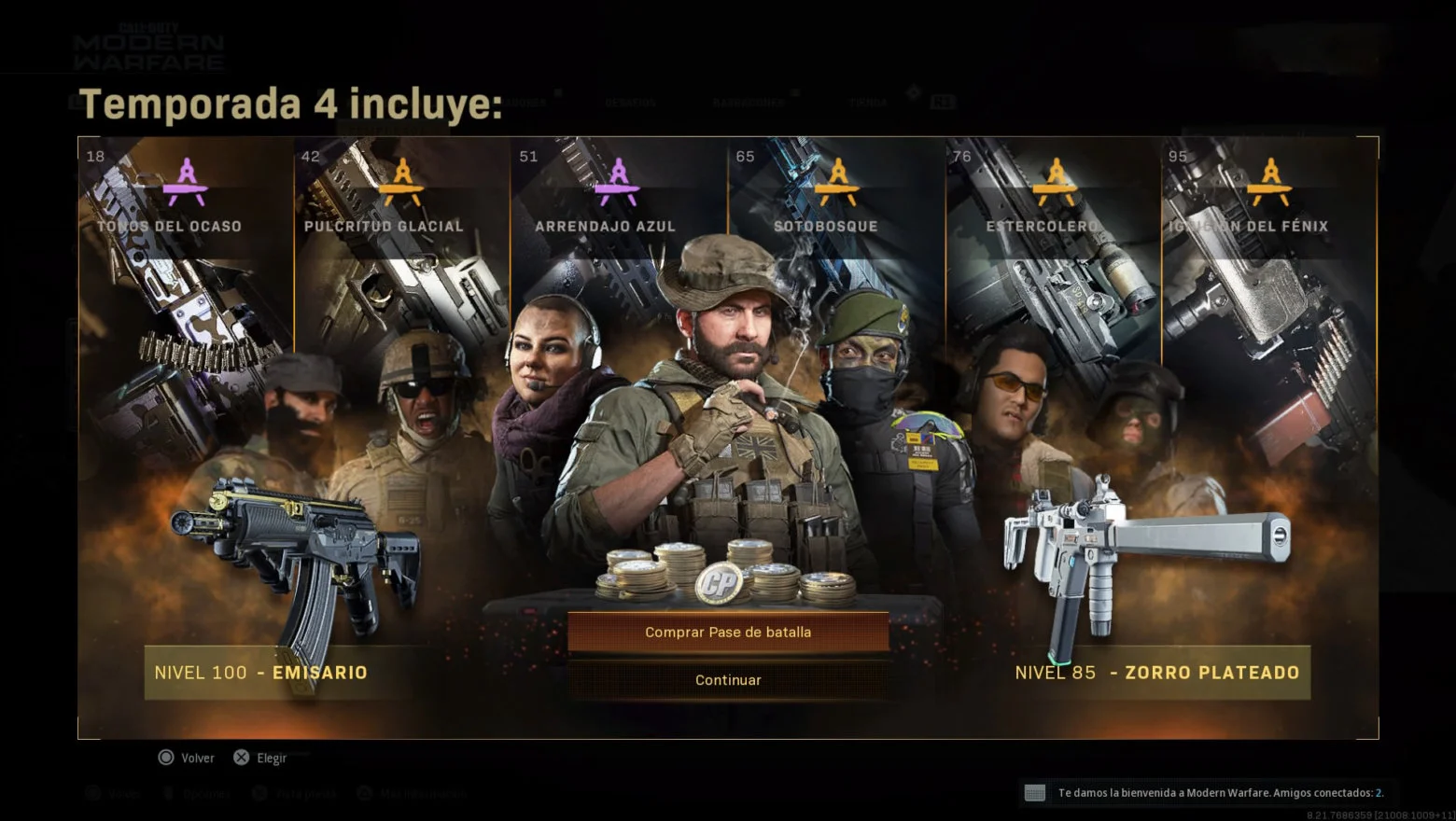 Pase de batalla temporada 4 Modern Warfare y Warzone