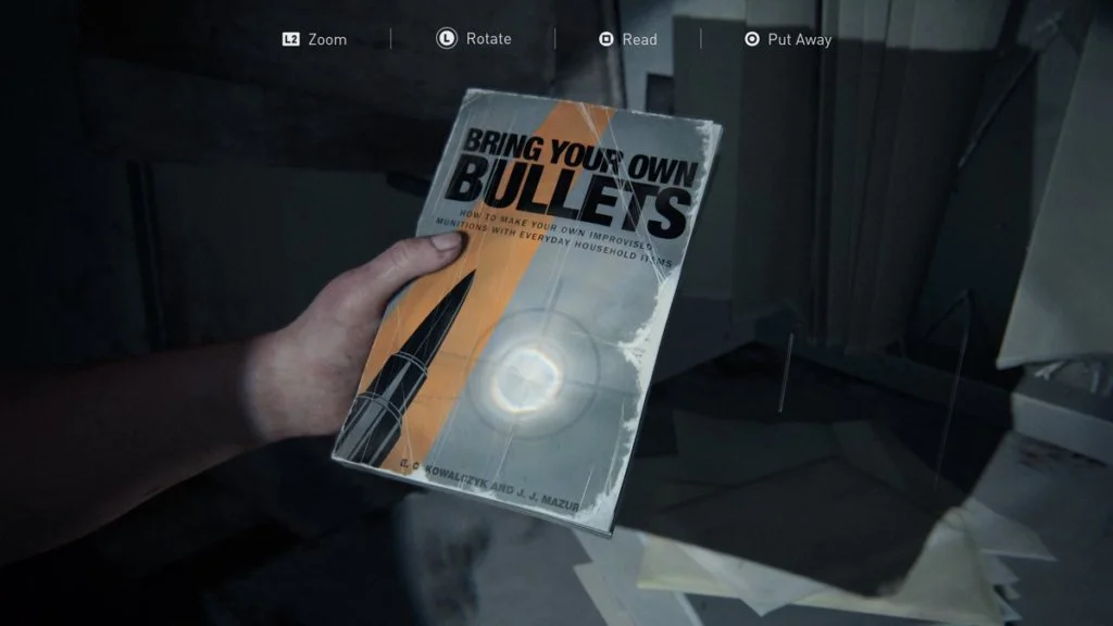 the last of us part ii abby auto repair shop traning manual closeup