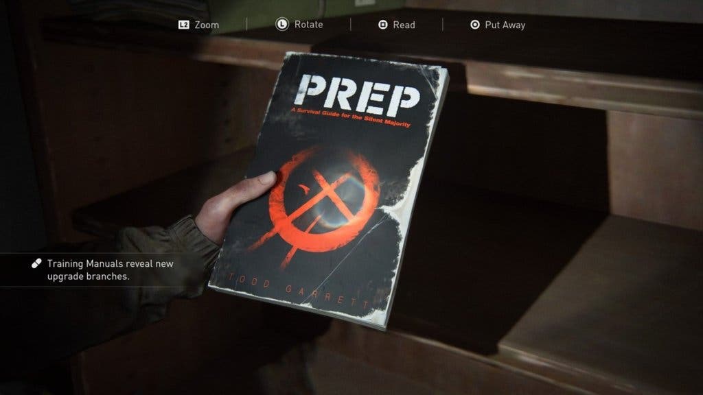 the last of us part ii courthouse training manual prep closeup