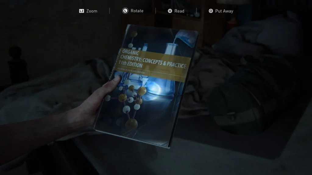 the last of us part ii route 5 apartment training manual closeup