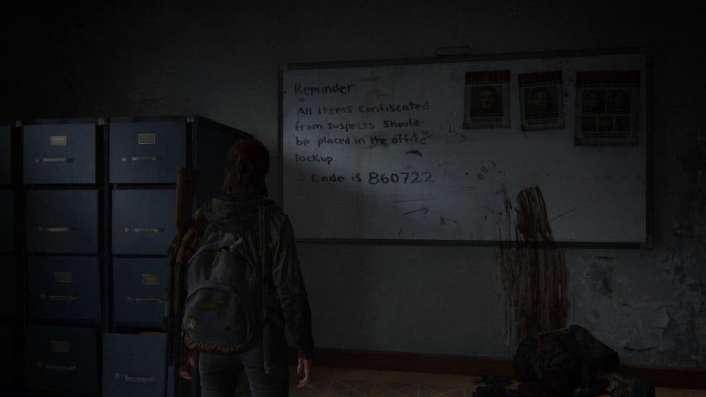 the last of us part ii seattle courthouse office lockup code