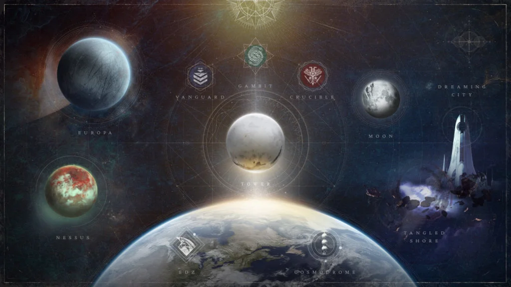 Destiny 2 retomara el menu clasico de la primera entrega