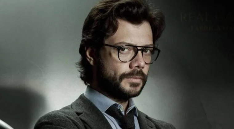 Imagen de El Profesor vuelve a La casa de papel en el rodaje de la temporada 5