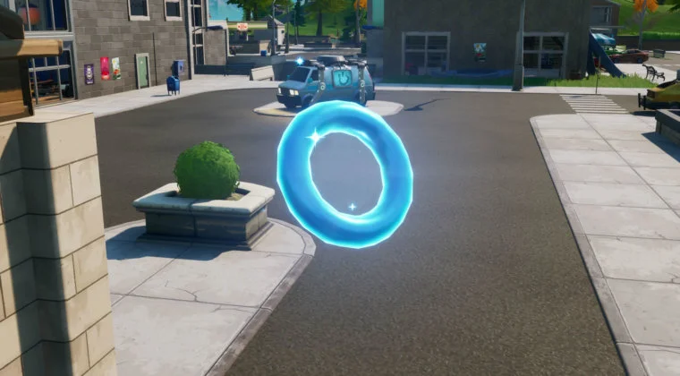 Imagen de Fortnite: Reúne círculos flotantes en el Parque Placentero