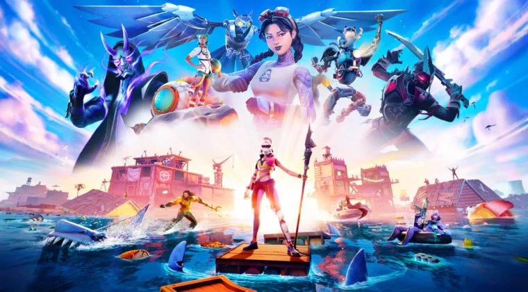 Imagen de Fortnite: Atlantis aparece en el mapa tras el descenso del nivel de agua del 1 de agosto