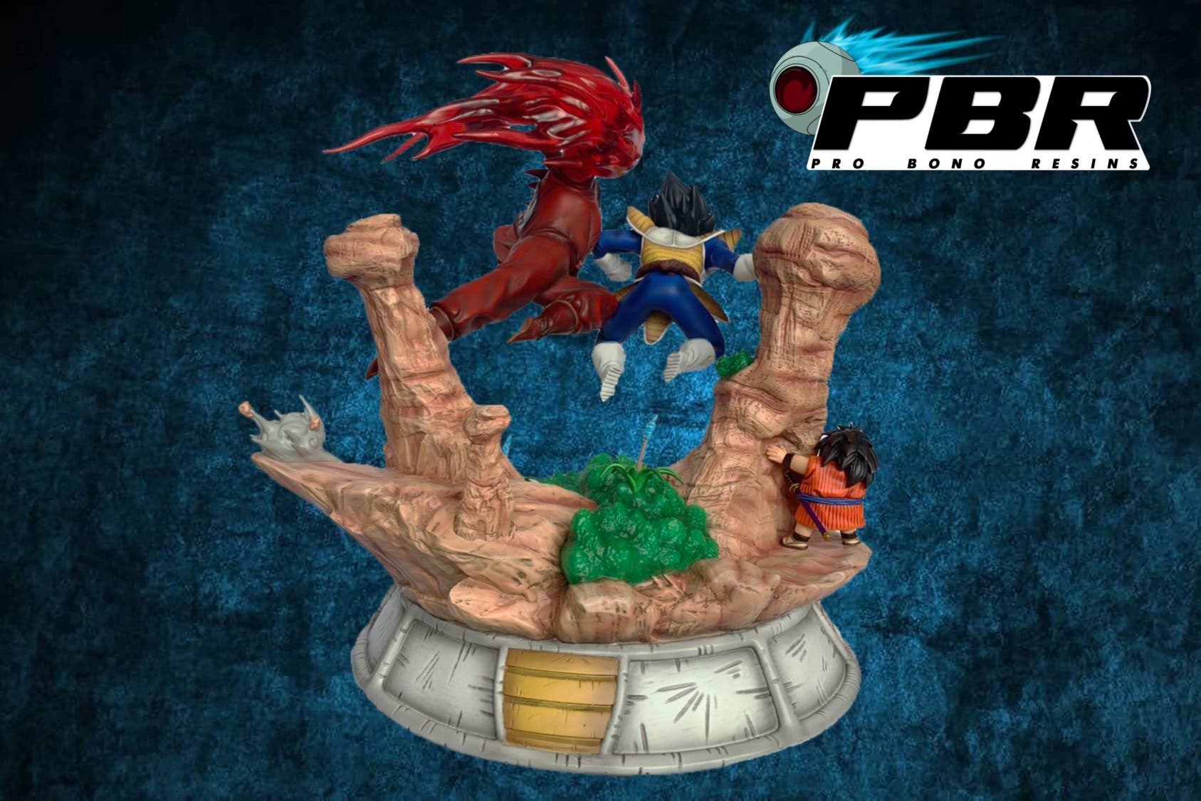 Dragon Ball: Imágenes exclusivas de la figura de Goku y Vegeta de Pro Bono  Resins