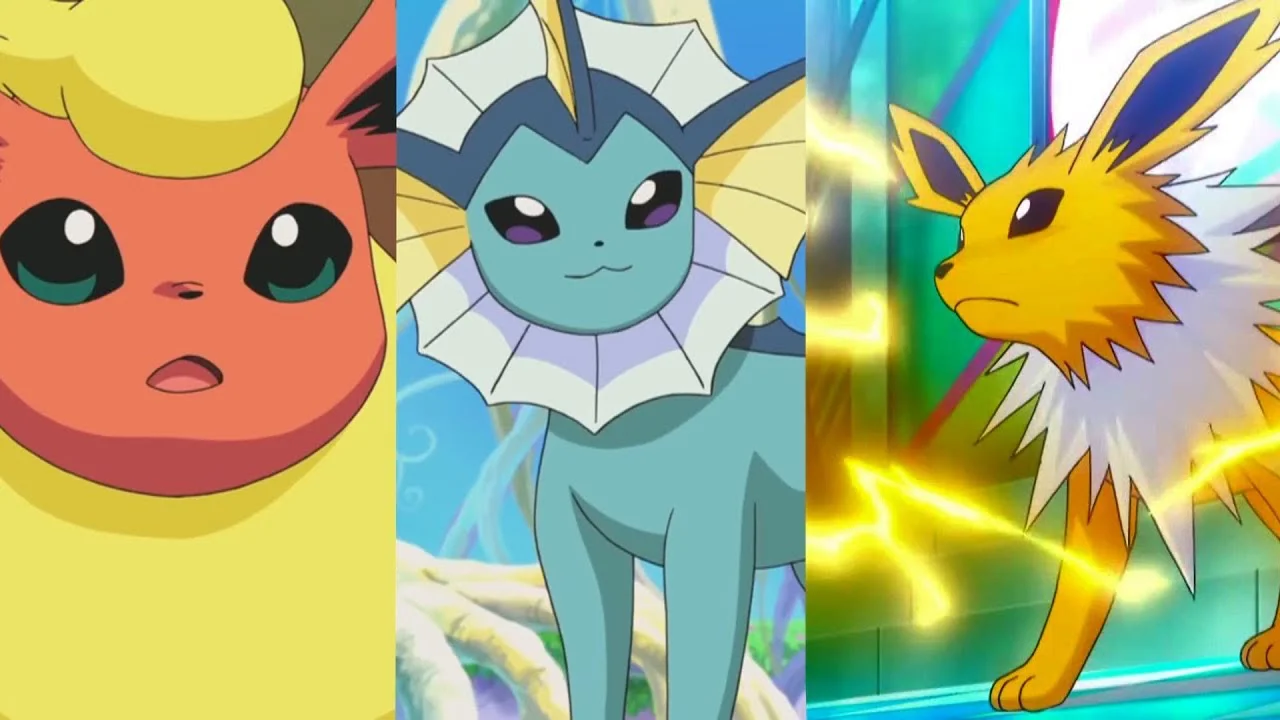 Vaporeon Jolteon y Flareon Funko POP de Pokémon