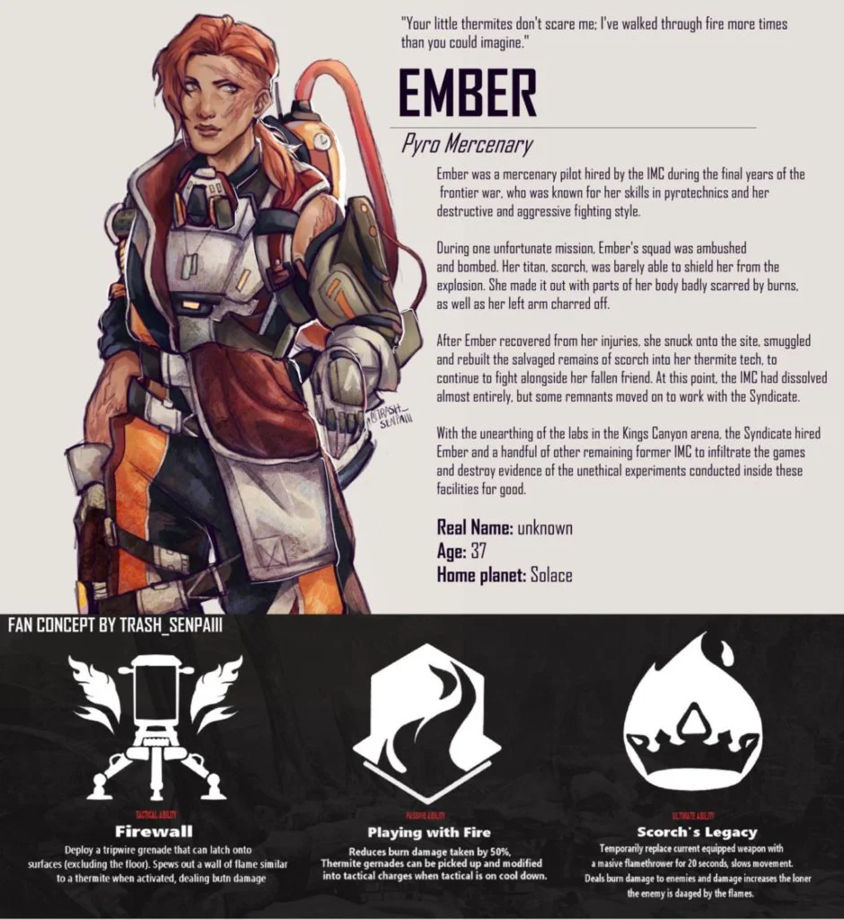 ember apex legends fanmade