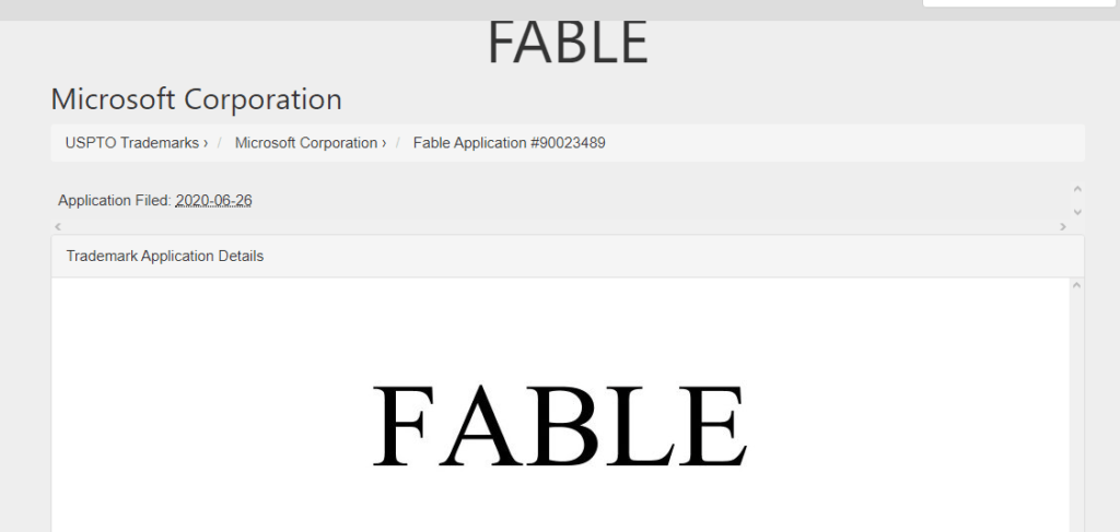 fable registro 1