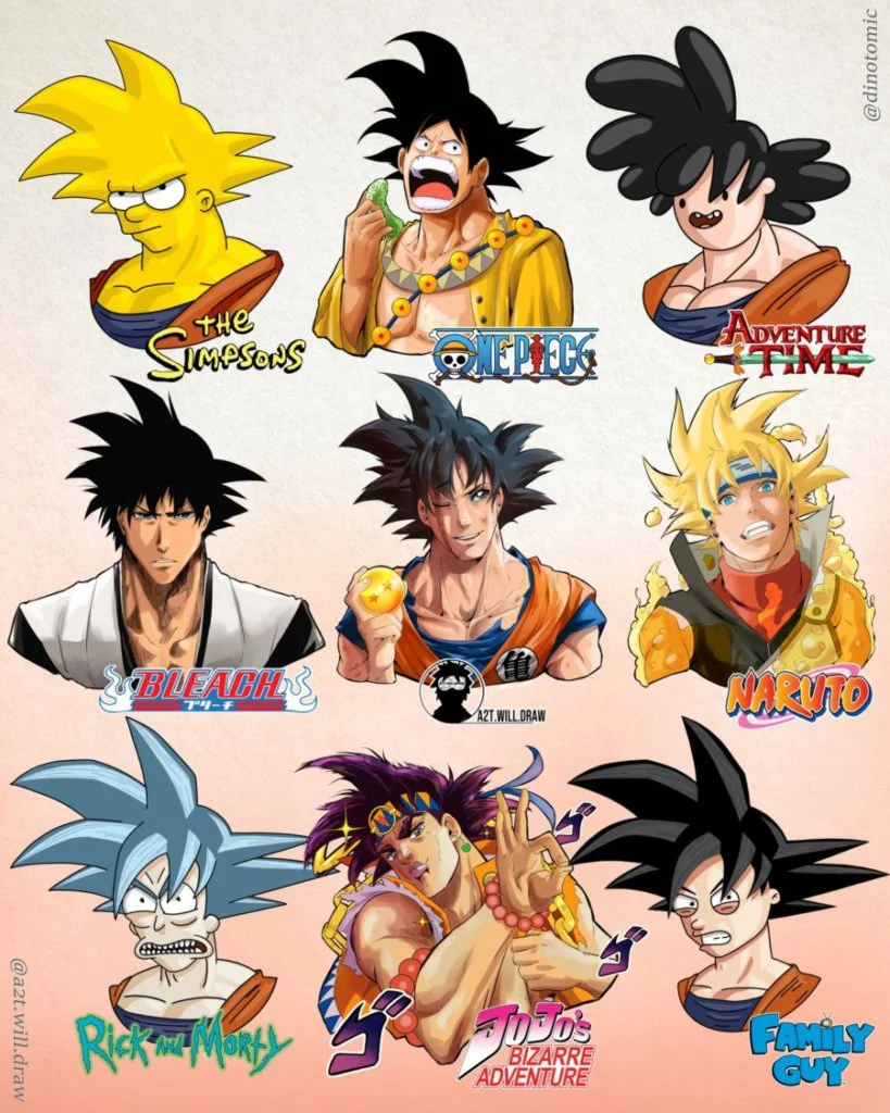 goku destacada 9 estilos