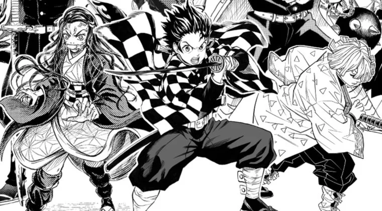 Imagen de Yusuke Murata (One Punch Man) dibuja a Tanjiro de Kimetsu no Yaiba