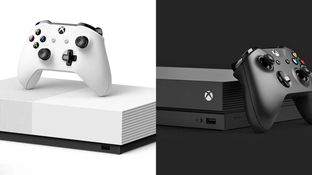xbox one x xbox one s digital