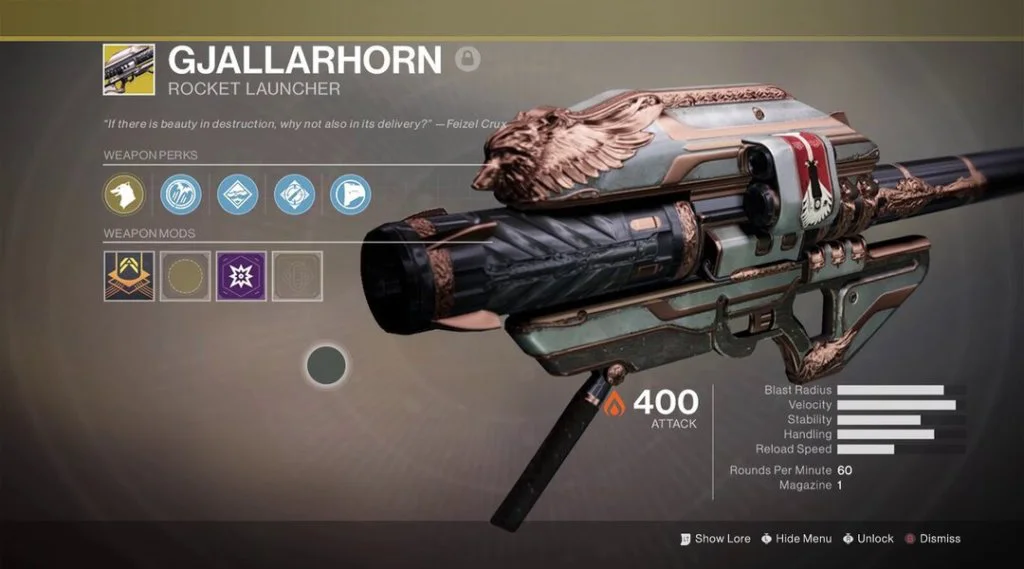 Destiny 2 gjallarhorn
