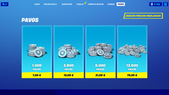 con que tarjeta puedo comprar pavos en fortnite