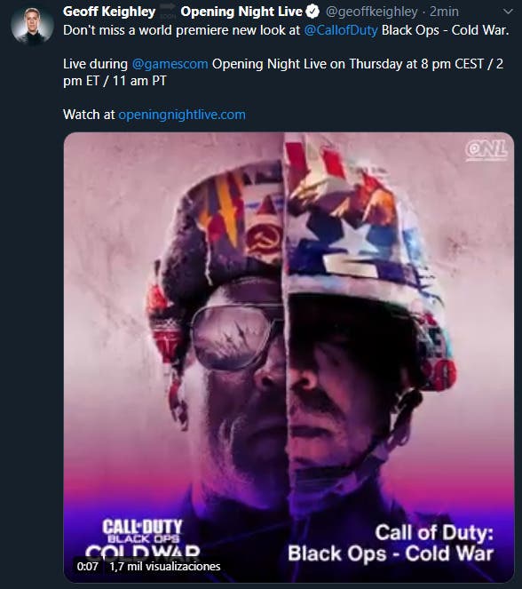 Call of Duty: Black Ops Cold War estará en gamescom 2020