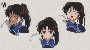 Imagen de Las hijas de Sesshomaru en Hanyo no Yashahime lucen diseño final