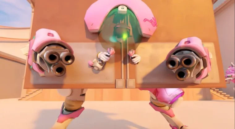 Imagen de ¿El glitch más raro de Overwatch? D.Va es una puerta