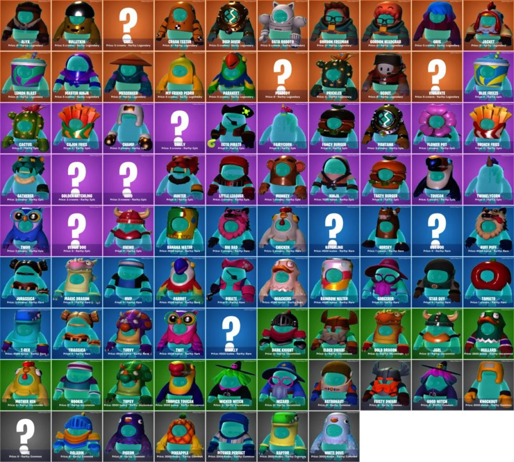 fall guys skins leak 2