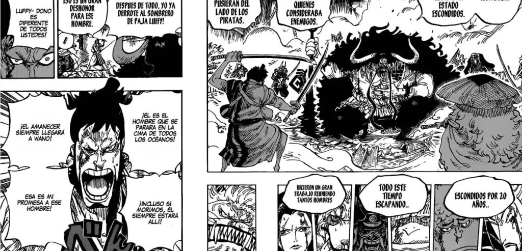 one piece 987 kinemon y kaido