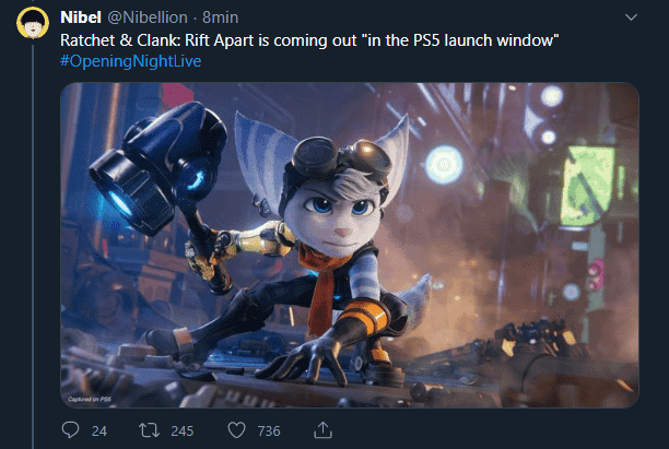 Ratchet & Clank: Rift Apart llegará 'en la ventana de lanzamiento de PS5'