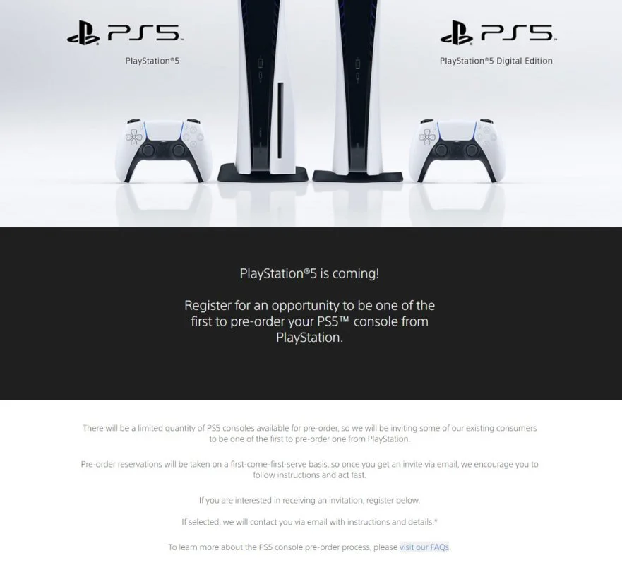 reserva ps5
