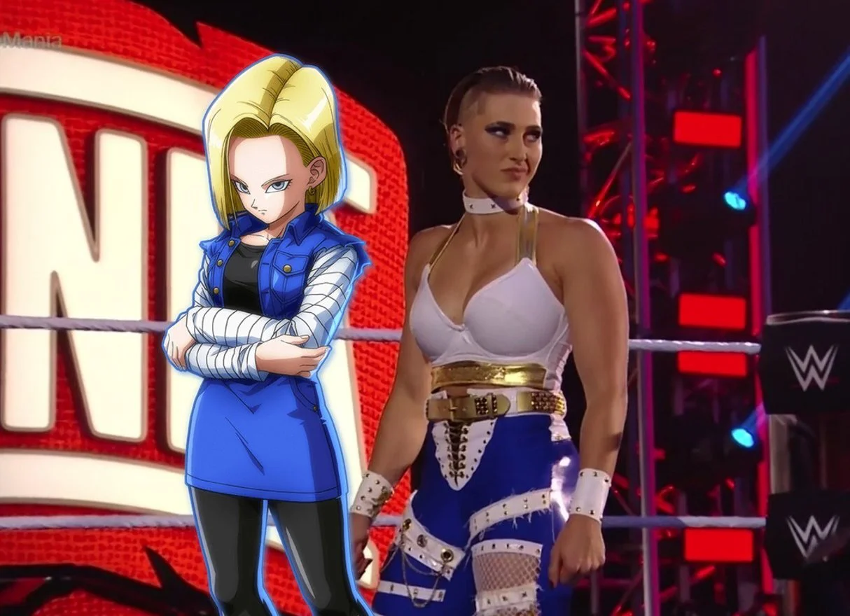 rhea ripley wwe android 18 dragon ball