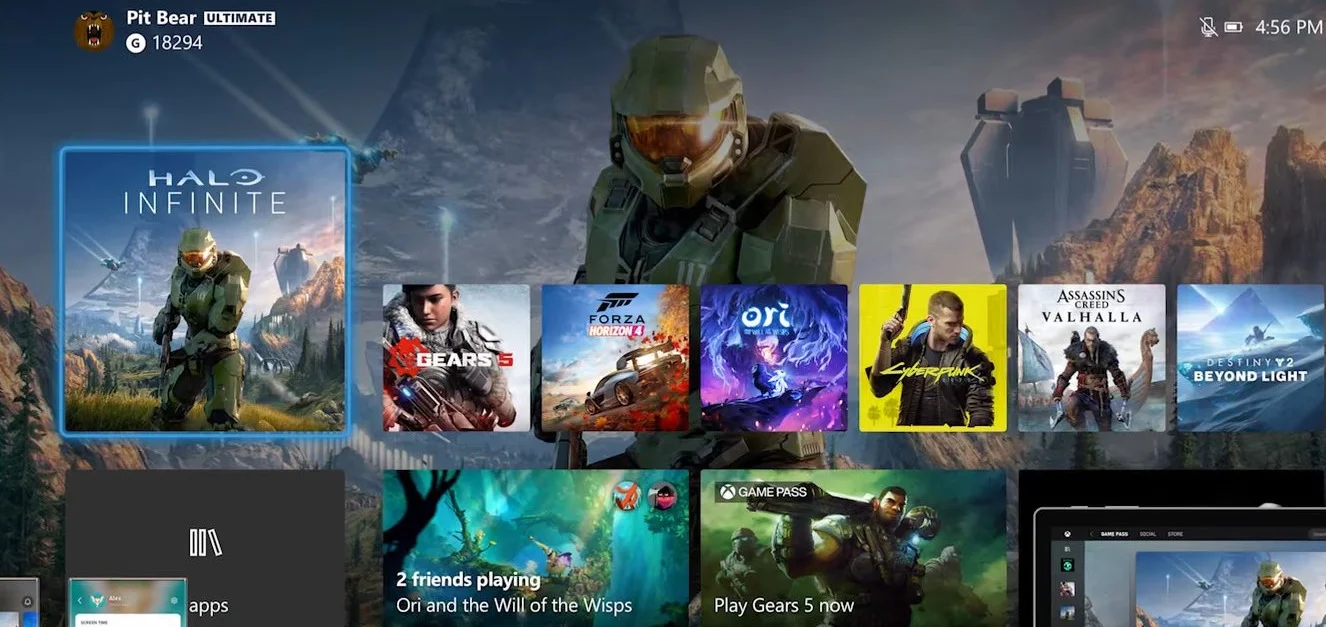 xbox series x interfaz ecosistema