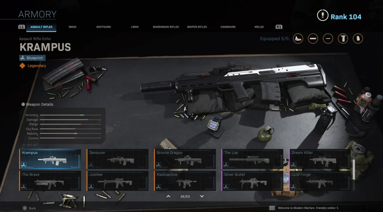Estas son las 10 armas más jugadas de Warzone (27-08 a 03-09)