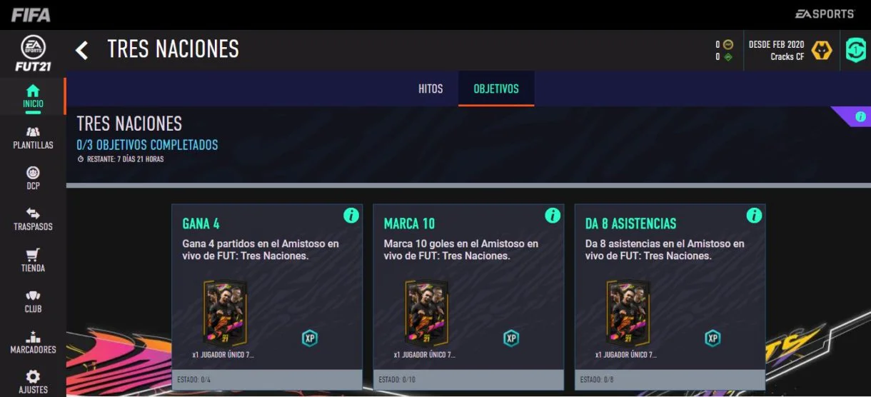 Objetivos Temporada 1 FIFA 21 Ultimate Team