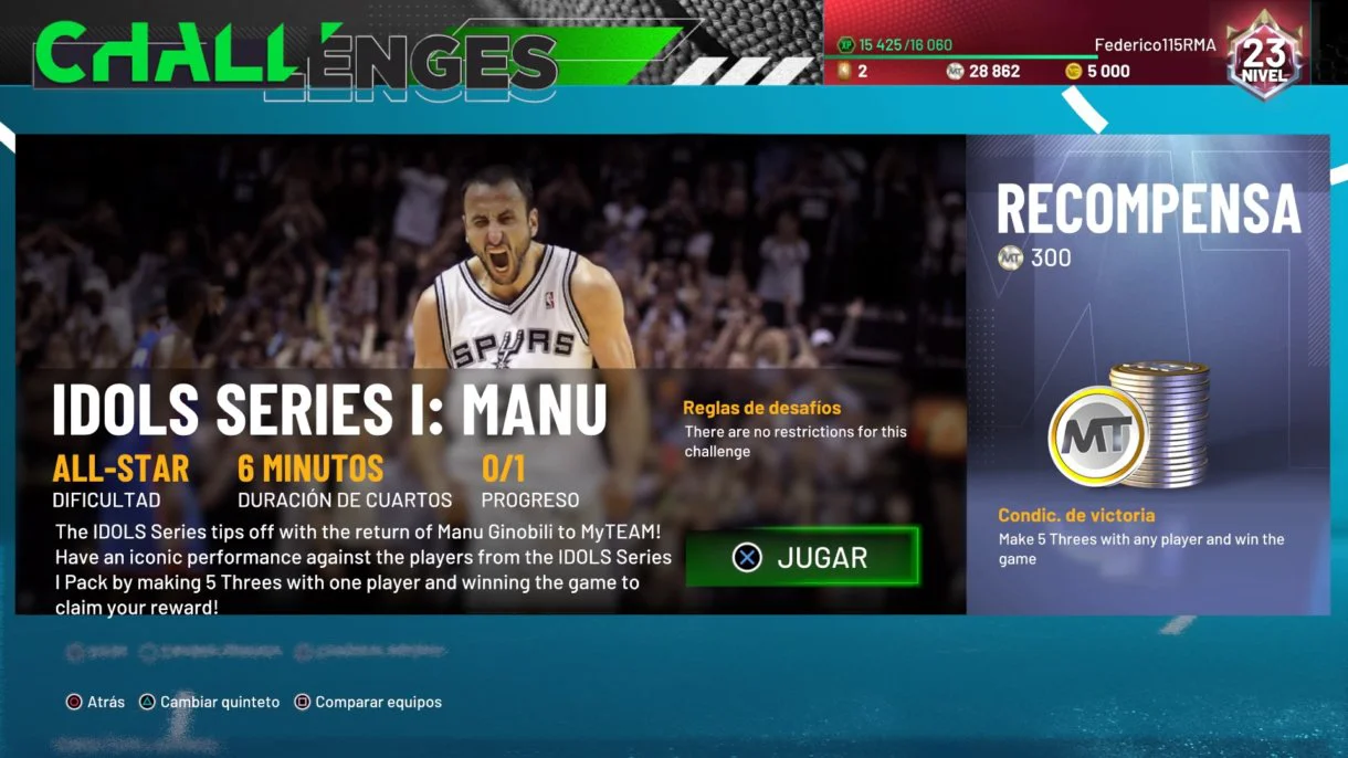 IDOLS Series I: Manu NBA 2k21 MyTeam