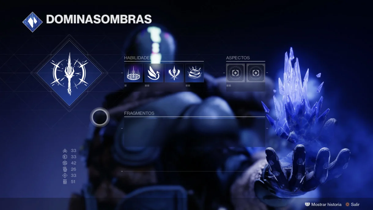 Destiny 2 personalizacion habilidades Dominasombras