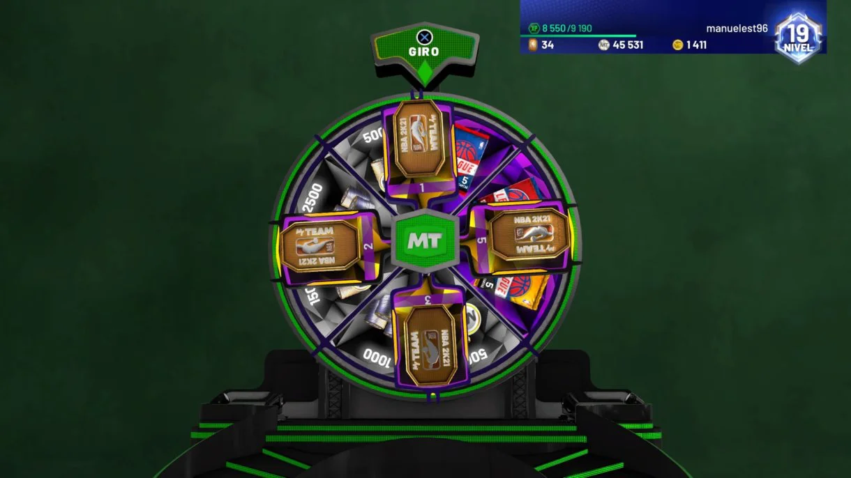 Ruleta MyTeam NBA 2K21
