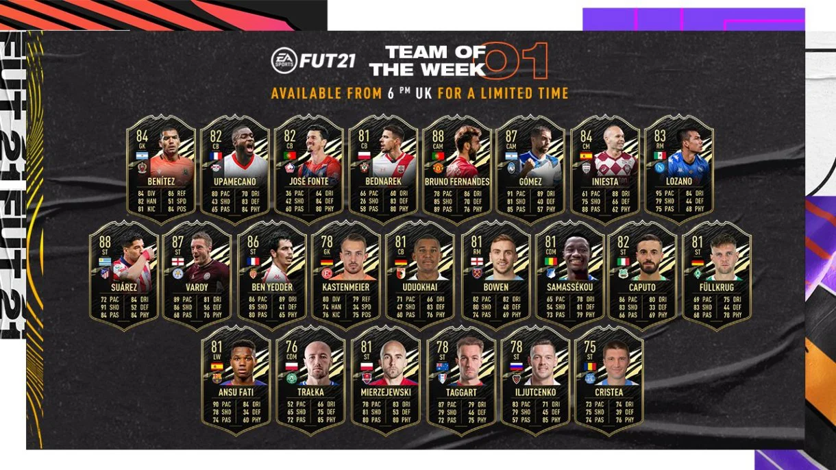 TOTW 1 | Equipo de la Semana FIFA 21 Ultimate Team