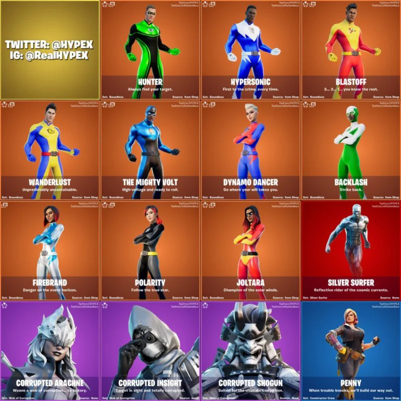 Fortnite skins 1