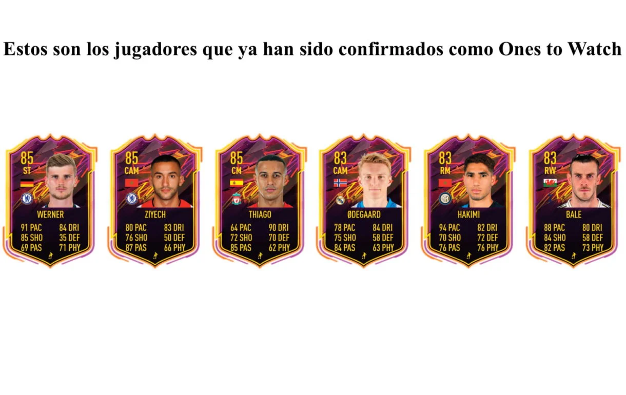 Ones to Watch confirmados FIFA 21 Ultimate Team