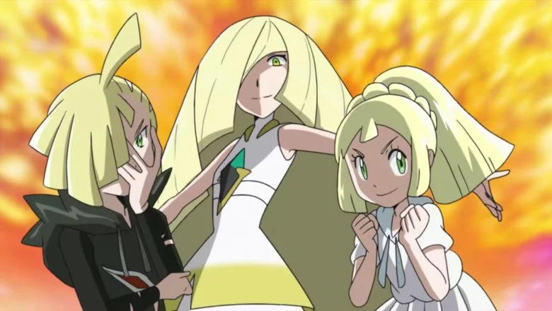 Pokémon Masters Lylia Gladio Samina
