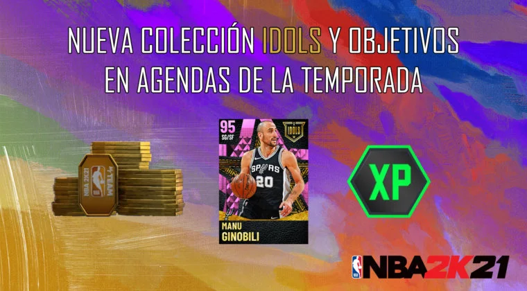 Imagen de NBA 2K21 MyTeam: nueva colección Idols y objetivos en Agendas de la Temporada