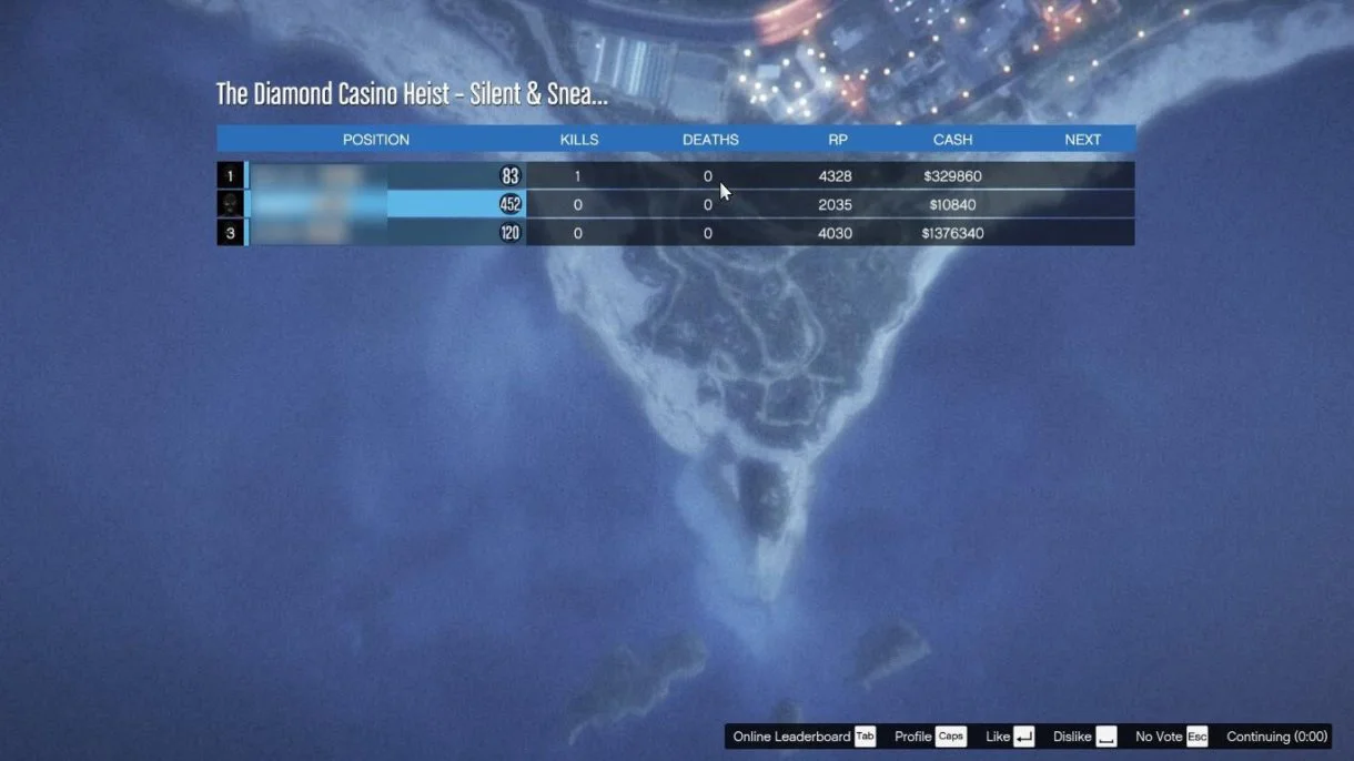 Un bug de GTA Online impide recibir las recompensas del golpe al casino Diamond