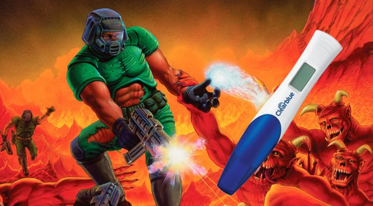 Imagen de Usuario logra jugar a DOOM en un test de embarazo