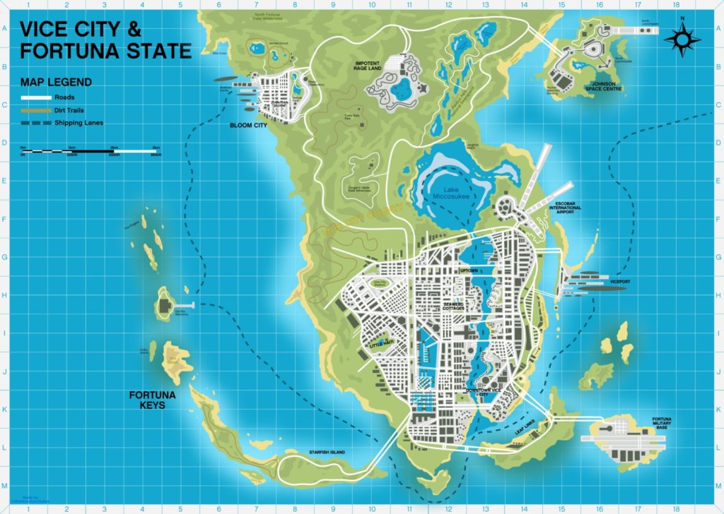 GTA 6: Un fan imagina cómo se verá el mapa de Vice City