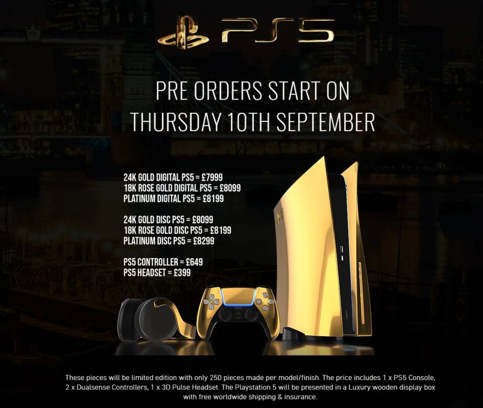 ps5 oro reserva