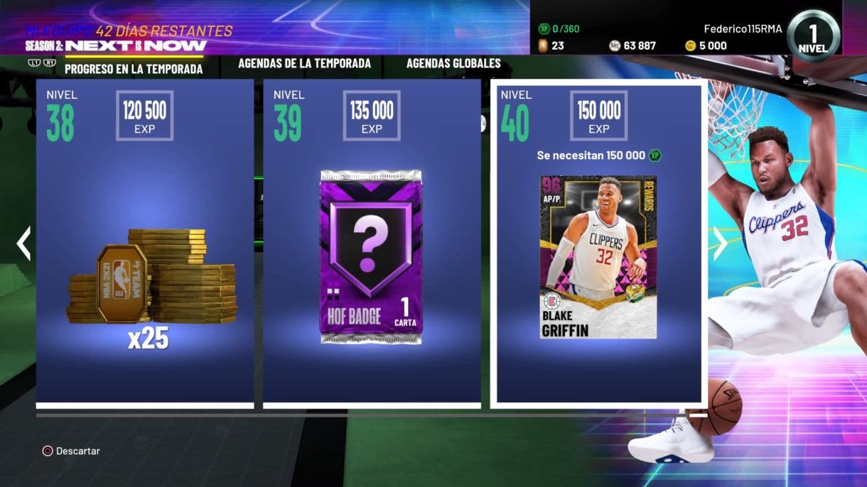 NBA 2K21 MyTeam Temporada 2 Recompensas