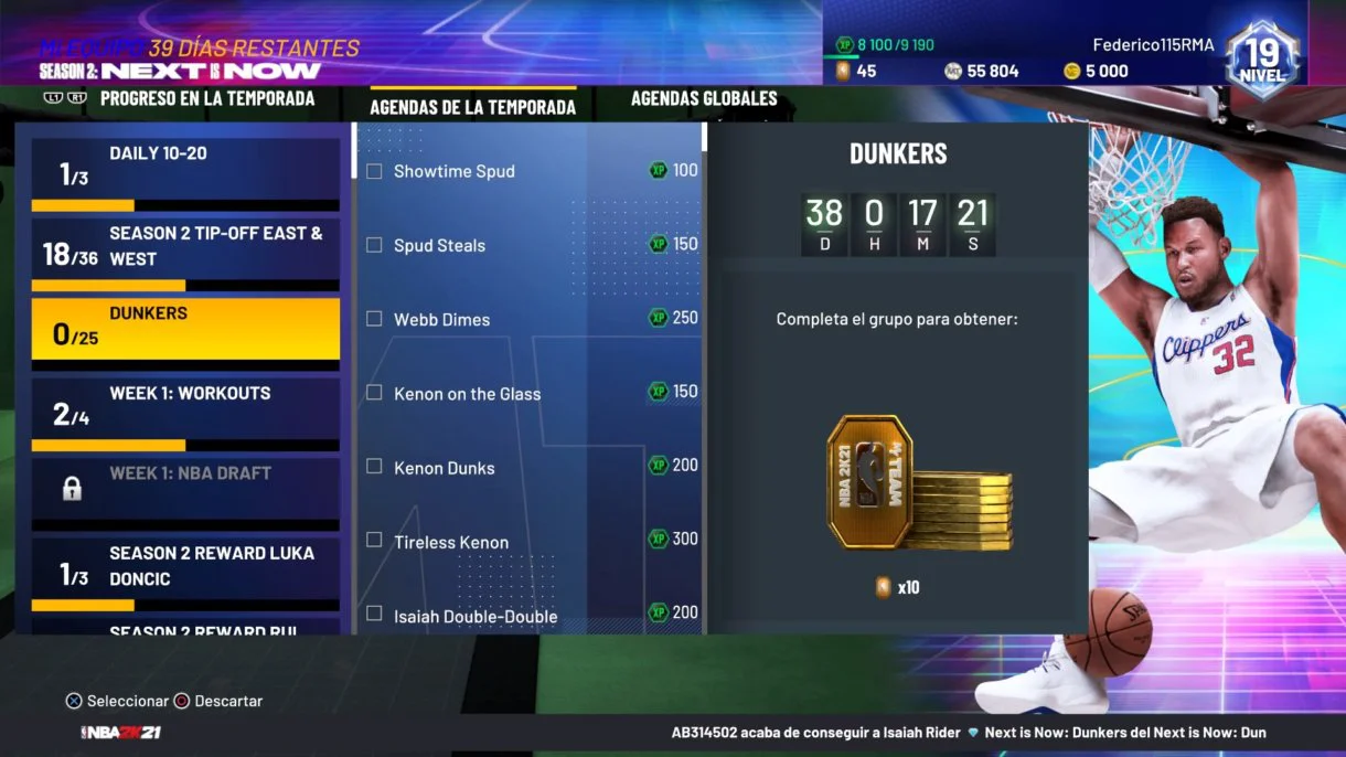 NBA 2K21 MyTeam Dunkers