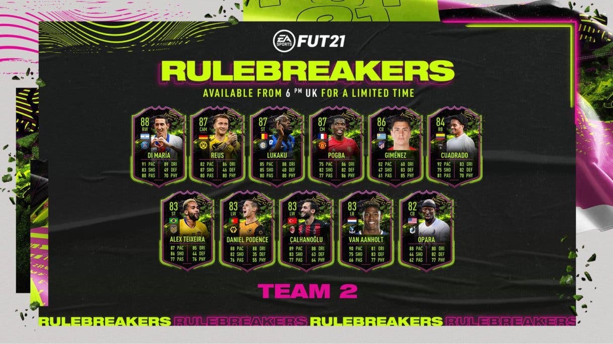 FIFA 21 Ultimate Team Segundo Equipo Rulebreakers 