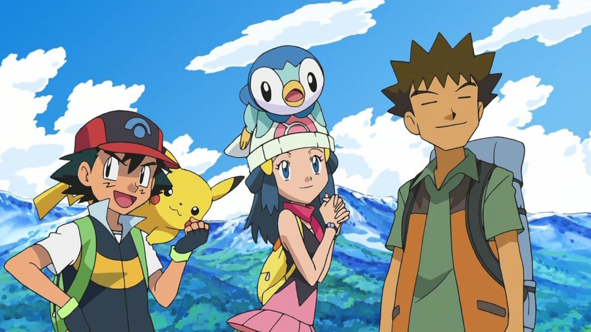 Anime de Pokémon Ash Maya y Brock